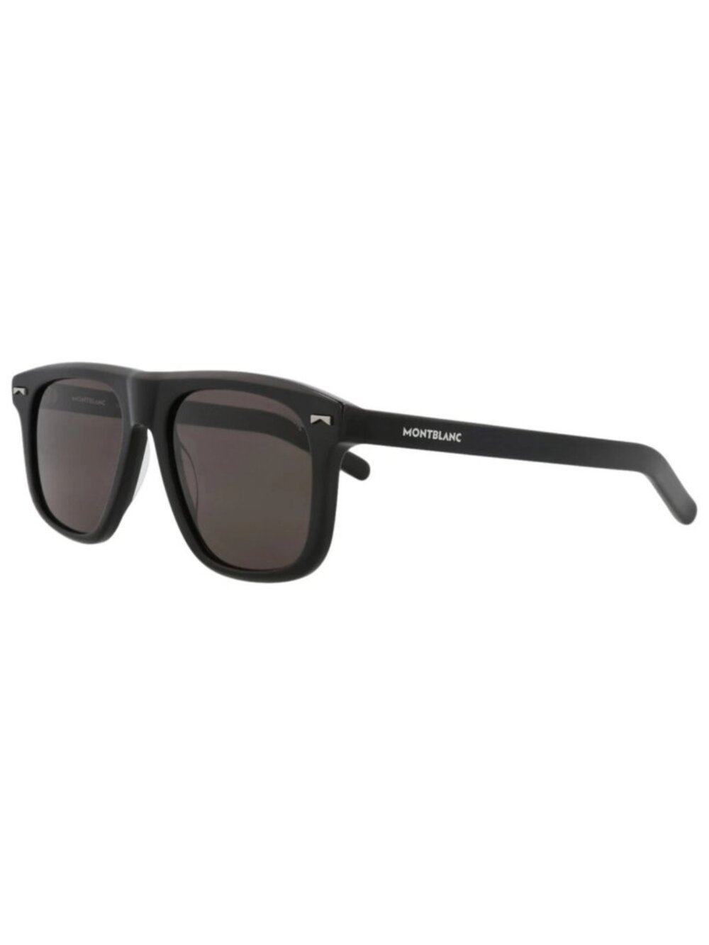 New Montblanc Women's Sunglasses Square Rectangle Acetate Frame Mens Black Black